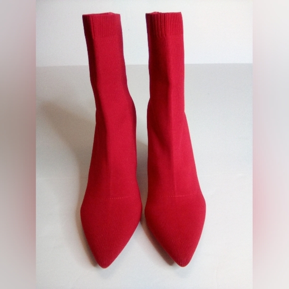 Women's Newbella Mousse Fit Knit Comfort Chunky Heel Ankle Boots. Sz.10 - Picture 6 of 16